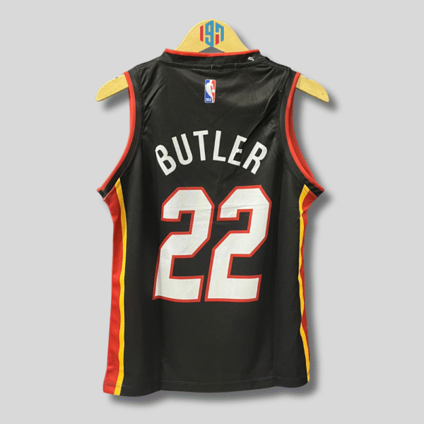 MIAMI HEAT JIMMY BUTLER 22 MENS BLACK BASKETBALL JERSEY