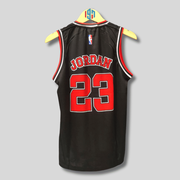 CHICAGO BULLS MICHAEL JORDAN 23 MEN’S BLACK AND RED BASKETBALL JERSEY | MENS JORDAN JERSEY