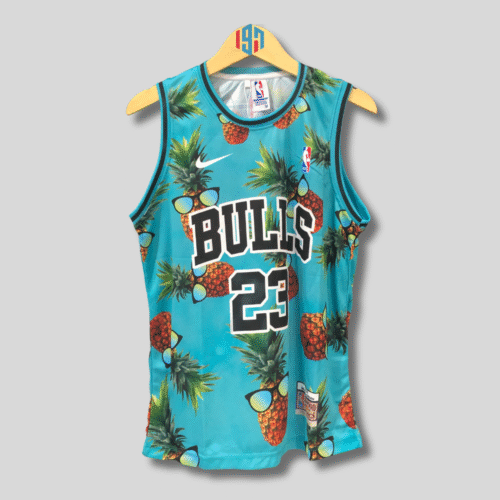 CHICAGO BULLS MICHAEL JORDAN 23 | MEN'S CUSTOM JERSEY COOL PINEAPPLE BASKETBALL JERSEY | MENS JORDAN JERSEY