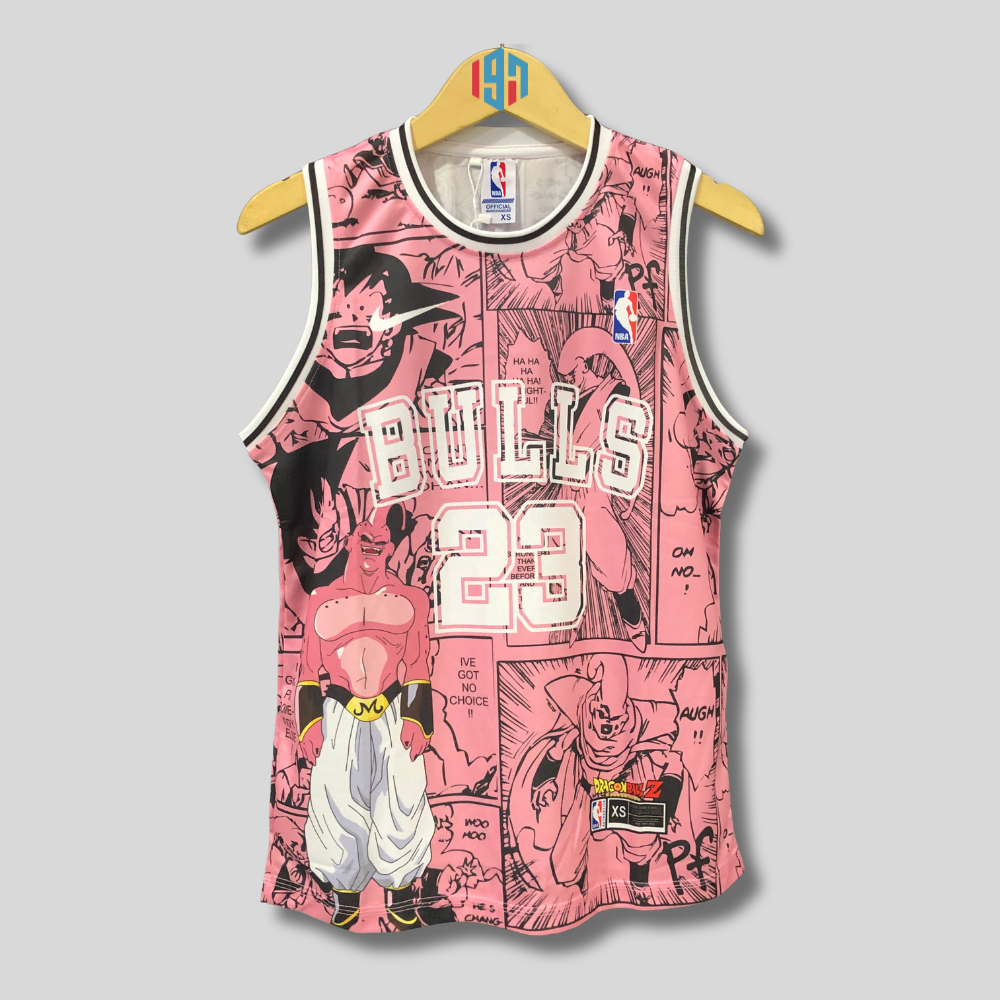 Chicago Bulls Jersey Dress Pink Michael Jordan Jersey CHICAGO BULLS MICHAEL JORDAN 23 MENS CUSTOM JERSEY DRAGON BALL Z BASKETBALL JERSEY MENS JORDAN JERSEY 1917 Jersey Store