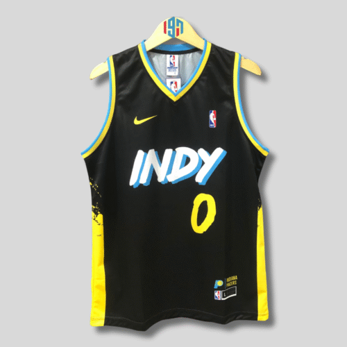 INDIANA PACERS INDYS TYRESE HALIBURTON 0 MEN BLACK BASKETBALL JERSEY