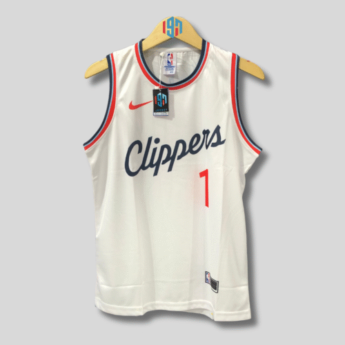 LA CLIPPERS JAMES HARDEN 1 MEN WHITE BASKETBALL JERSEY