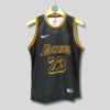 LOS ANGELES LAKERS LEBRON JAMES 23 MEN BLACK BASKETBALL JERSEY
