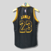 LOS ANGELES LAKERS LEBRON JAMES 23 MEN BLACK BASKETBALL JERSEY