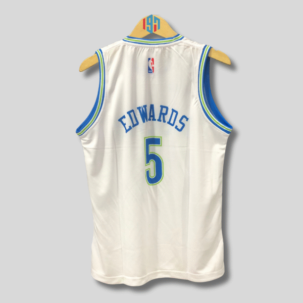 MINNESOTA TIMBERWOLVES ANTHONY EDWARDS 5 MEN WHITE BASKETBALL JERSEY | CLASSIC EDITION