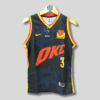 OKLAHOMA CITY THUNDER JOSH GIDDEY 3 MEN BLACK NAVY BASKETBALL JERSEY