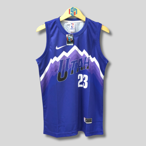 UTAH JAZZ LAURI MARKKANEN 23 JERSEY MEN PURPLE BASKETBALL JERSEY