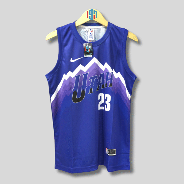 UTAH JAZZ LAURI MARKKANEN 23 JERSEY MEN PURPLE BASKETBALL JERSEY