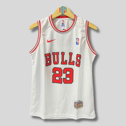 BASKETBALL JERSEY CHICAGO BULLS MICHAEL JORDAN 23 | CUSTOM JERSEY WHITE AND RED MENS JORDAN JERSEY