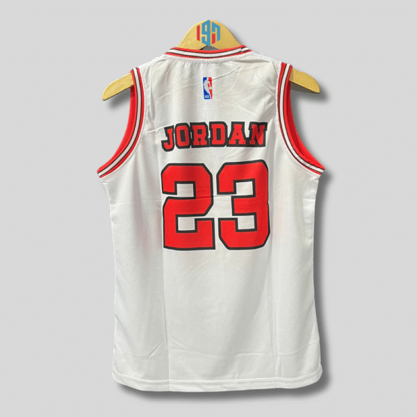 BASKETBALL JERSEY CHICAGO BULLS MICHAEL JORDAN 23 | CUSTOM JERSEY WHITE AND RED MENS JORDAN JERSEY
