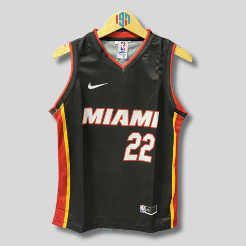 MIAMI HEAT JIMMY BUTLER 22 MENS BLACK BASKETBALL JERSEY