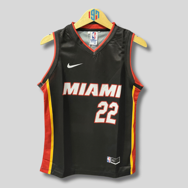 MIAMI HEAT JIMMY BUTLER 22 MENS BLACK BASKETBALL JERSEY