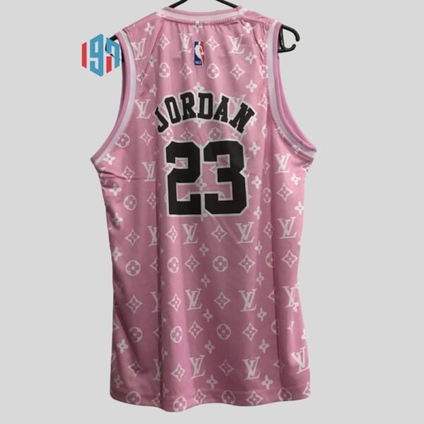 BASKETBALL JERSEY CHICAGO BULLS MICHAEL JORDAN 23 | CUSTOM JERSEY LV LOGO