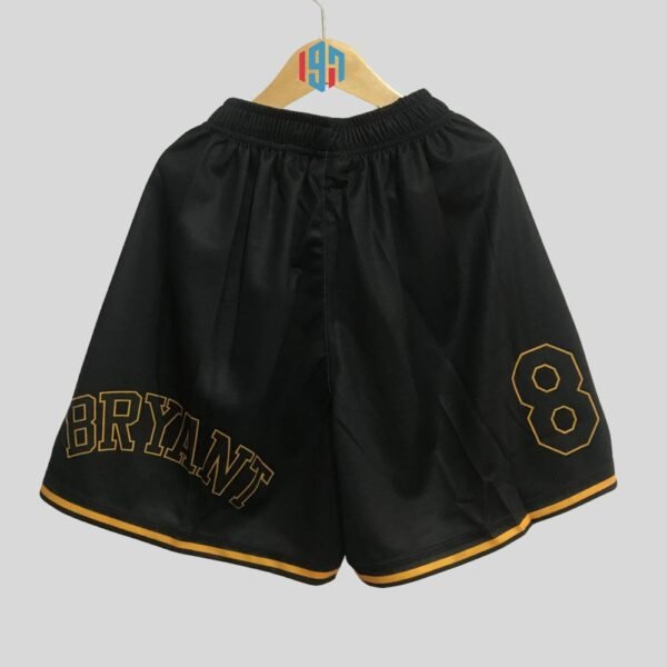 LOS ANGELES LAKERS KOBE BRYANT 8 | MEN'S CUSTOM BLACK SHORT PANTS