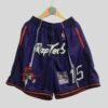 RAPTORS VINCE CARTER 15 | MEN'S CUSTOM PURPLE DINO SWINGMAN SHORT PANTS NBA