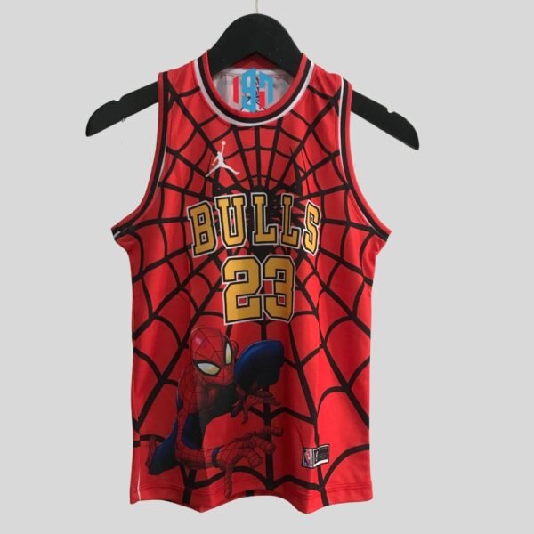 KIDS CUSTOM JERSEY SPIDERMAN RED