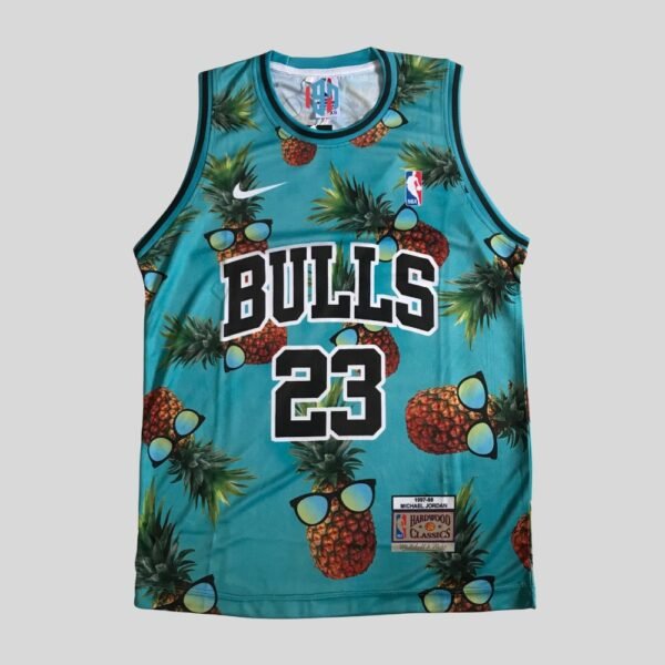 CHICAGO BULLS MICHAEL JORDAN 23 | MEN'S CUSTOM JERSEY COOL PINEAPPLE SWINGMAN