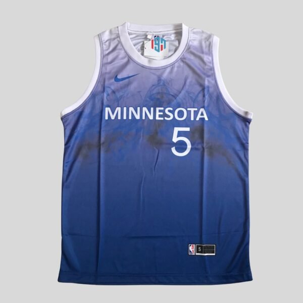 MINNESOTA TIMBERWOLVES ANTHONY EDWARDS 5 MEN'S NAVY JERSEY SWINGMAN