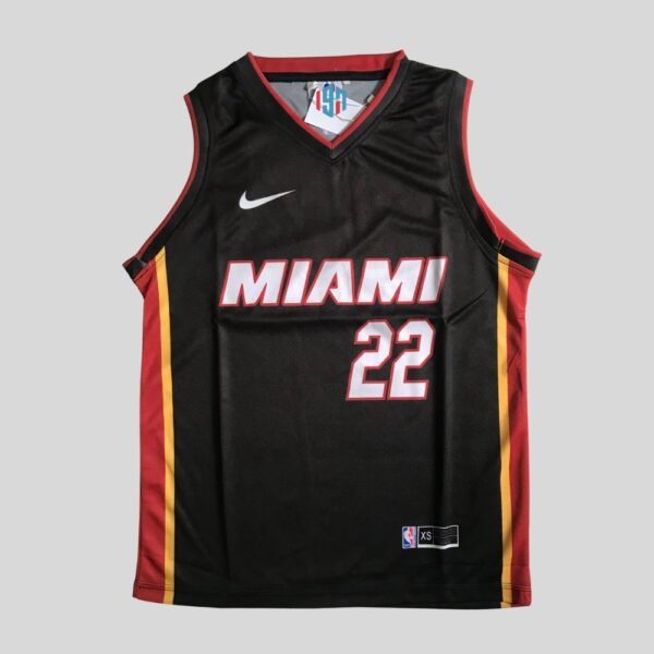 MIAMI HEAT JIMMY BUTLER 22 MEN’S BLACK ICON SWINGMAN JERSEY