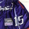 RAPTORS VINCE CARTER 15 | MEN'S CUSTOM PURPLE DINO SWINGMAN SHORT PANTS NBA