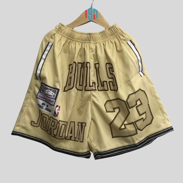 CHICAGO BULLS MICHAEL JORDAN 23 | MEN'S CUSTOM YELLOW SHORTS PANTS