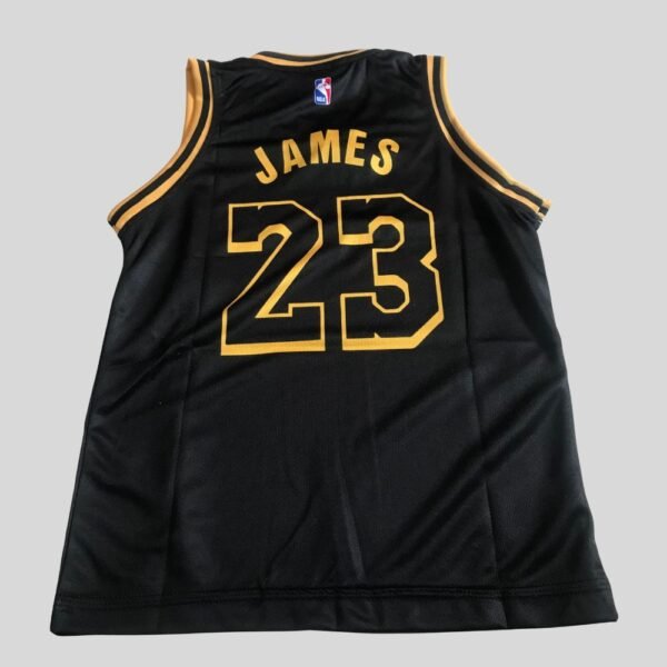 LOS ANGELES LAKERS LEBRON JAMES 23 KID'S BLACK JERSEY