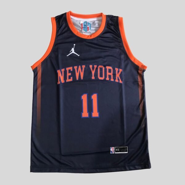 NEW YORK KNICKS JALEN BRUNSON 11 MEN'S NAVY SINGLET SWINGMAN JERSEY