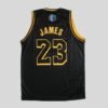 LOS ANGELES LAKERS LEBRON JAMES 23 MEN'S BLACK SWINGMAN JERSEY