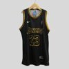 LOS ANGELES LAKERS LEBRON JAMES 23 MEN'S BLACK SWINGMAN JERSEY