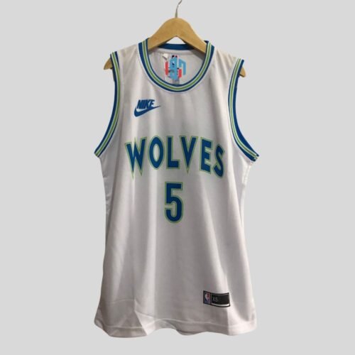 MINNESOTA TIMBERWOLVES ANTHONY EDWARDS #5 MEN'S WHITE SWINGMAN JERSEY | CLASSIC EDITION