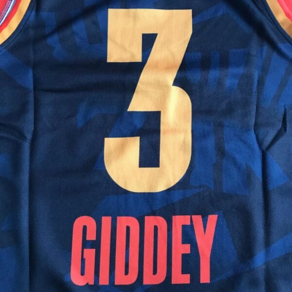 OKLAHOMA CITY THUNDER JOSH GIDDEY #3 MEN'S BLACK NAVY JERSEY