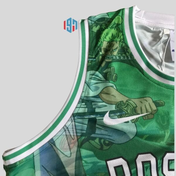 BOSTON CELTICS JAYSON TATUM #0 | MEN'S CUSTOM JERSEY ONE PIECE - RORONOA ZORO