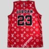 CHICAGO MICHAEL JORDAN 23 | MEN'S CUSTOM BASKETBALL JERSEY LV SUPREME LOGO