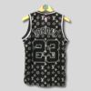 CHICAGO BULLS MICHAEL JORDAN 23 | KID BLACK AND WHITE CUSTOM BASKETBALL JERSEY LV LOGO