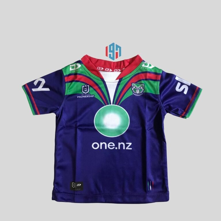 NEW ZEALAND WARRIORS 2024 KIDS CUSTOM HOME JERSEY