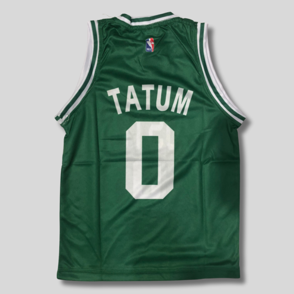 BOSTON CELTICS JAYSON TATUM #0 | KID’S CUSTOM JERSEY GREEN REPLICA JERSEY