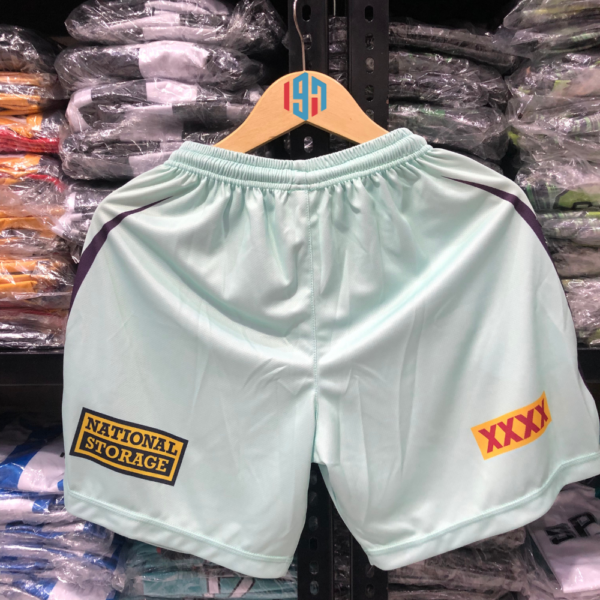 BRISBANE B R O N C O S MINT TRAINING SHORTS | MEN'S CUSTOM MINT REPLICA SHORTS