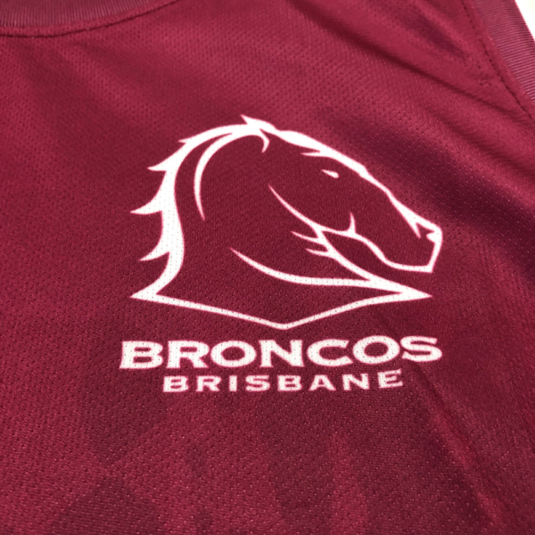 BRISBANE B R O N COS MEN'S SINGLET | MENS CUSTOM REPLICA SINGLET
