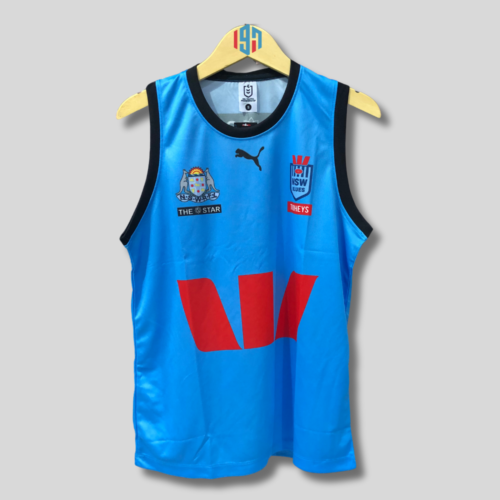 N S W BLUES MEN'S SINGLET | MENS CUSTOM REPLICA SINGLET