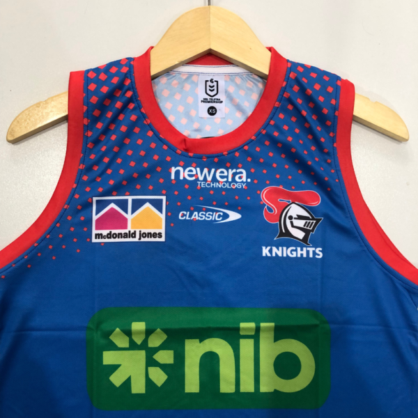 NEWCASTLE K N I G H T S MEN'S TRAINING SINGLET | MENS CUSTOM REPLICA TRAINING SINGLET