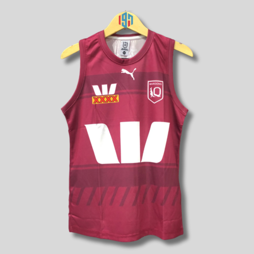 Q L D M A R O O N S MEN'S TRAINING SINGLET | MENS CUSTOM REPLICA TRAINING SINGLET MAROON