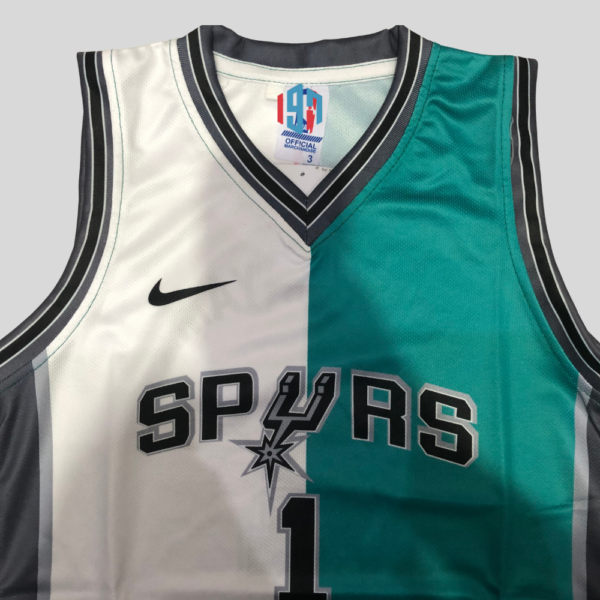 SAN ANTONIO SPURS VICTOR WEMBANYAMA 1 MEN'S CUSTOM WHITE THEAL REPLICA JERSEY