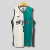 SAN ANTONIO SPURS VICTOR WEMBANYAMA 1 MEN'S CUSTOM WHITE THEAL REPLICA JERSEY