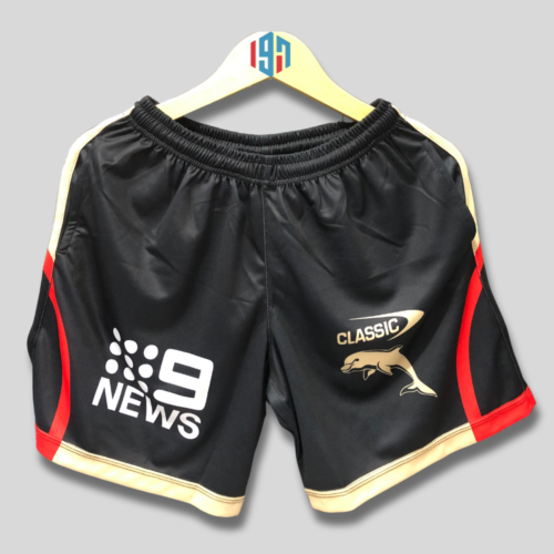 DOLPHINS CLASSIC TRAINING SHORTS | MEN'S CUSTOM BLACK REPLICA SHORTS