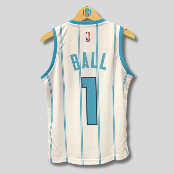 CHARLOTTE HORNETS LAMELO BALL #1 | MEN'S WHITE SWINGMAN ICON EDITION CUSTOM REPLICA JERSEY