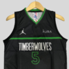 MINNESOTA TIMBERWOLVES ANTHONY EDWARDS 5 | MEN'S BLACK SWINGMAN CUSTOM REPLICA JERSEY