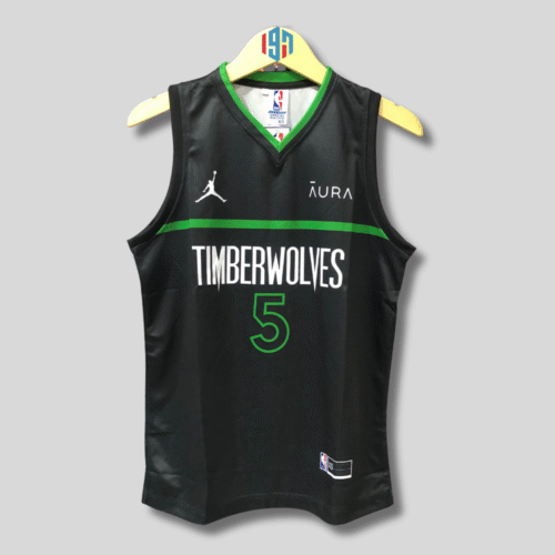 MINNESOTA TIMBERWOLVES ANTHONY EDWARDS 5 | MEN  BLACK BASKETBALL JERSEY