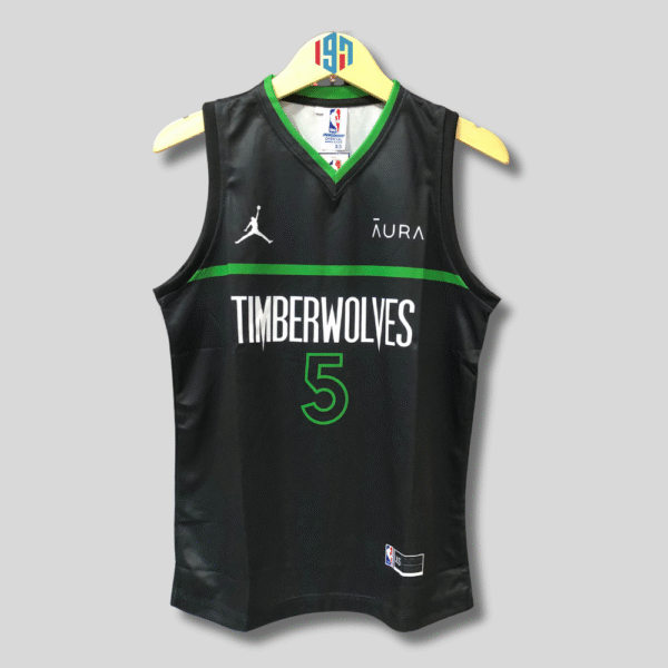 MINNESOTA TIMBERWOLVES ANTHONY EDWARDS 5 | MEN  BLACK BASKETBALL JERSEY