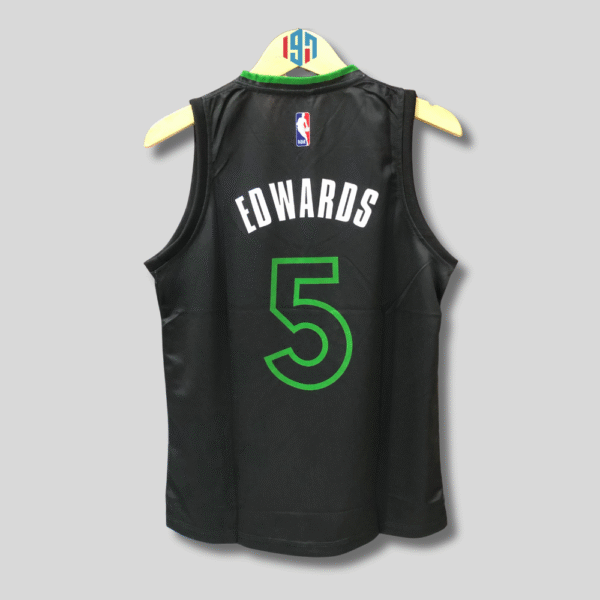 MINNESOTA TIMBERWOLVES ANTHONY EDWARDS 5 | MEN  BLACK BASKETBALL JERSEY