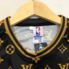 CHICAGO BULLS MICHAEL JORDAN 23 | MEN'S BLACK AND GOLD CUSTOM BASKETBALL JERSEY LV LOGO